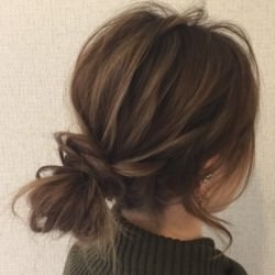 初級編 ミディアムヘアのおだんご 忙しい朝でも簡単ヘアアレンジ ヘアレシピ 頭美人