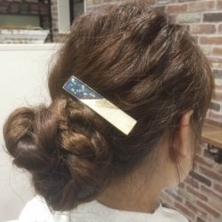 長めロングの方でもok すっきりアップヘア ヘアレシピ 頭美人