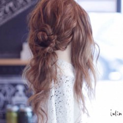 今すぐできる 簡単個性派アレンジ かわいい きれい ロングヘア ヘアレシピ 頭美人