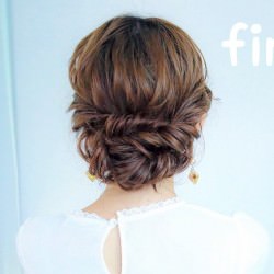 超簡単 ミディアムヘアのためのまとめ髪アレンジ ヘアレシピ 頭美人