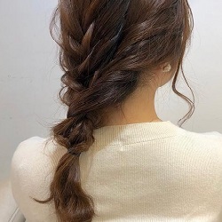 三つ編み２つでお姫様ヘアに 簡単三つ編みヘアアレンジ ヘアレシピ 頭美人