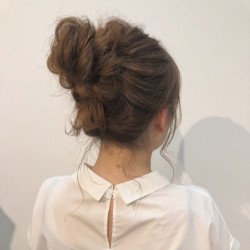 中級編 ロングヘアのおだんご 日常のお出かけに ヘアレシピ 頭美人