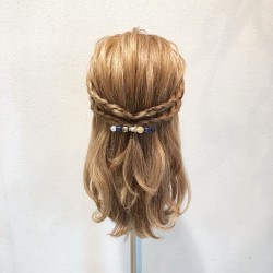 初級編 ミディアムヘアのハーフアップ 忙しい朝でも簡単ヘアアレンジ ヘアレシピ 頭美人